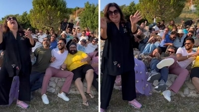Farah Khan shares a blooper video for Amritpal Singh Bindra's birthday. Farah Khan shares a blooper video for Amritpal Singh Bindra's birthday.