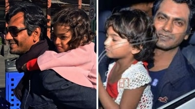 Nawazuddin Siddiqui with his daughter Shora.