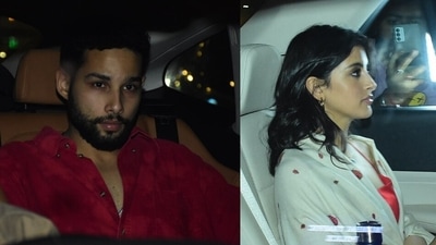 Actor Siddhant Chaturvedi and businesswoman Navya Naveli Nanda attended the birthday party of filmmaker Amritpal Singh Bindra on Saturday. (Varinda Chawla) Actor Siddhant Chaturvedi and businesswoman Navya Naveli Nanda attended the birthday party of filmmaker Amritpal Singh Bindra on Saturday. (Varinda Chawla)