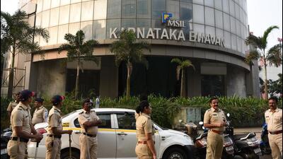 The Srirangapatna police in Mandya district booked seven police personnel for allegedly threatening a pro-Hindu worker (HT PHOTO) The Srirangapatna police in Mandya district booked seven police personnel for allegedly threatening a pro-Hindu worker (HT PHOTO)