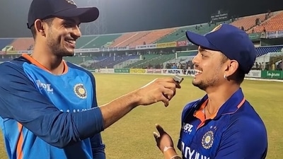 Shubman Gill with Ishan Kishan Shubman Gill with Ishan Kishan