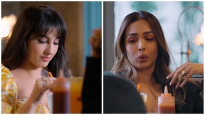 Moving in with Malaika: A new promo shows the equation that Malaika Arora shares with Nora Fatehi. Moving in with Malaika: A new promo shows the equation that Malaika Arora shares with Nora Fatehi.