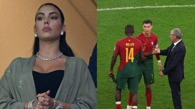 Cristiano Ronaldo's girlfriend: Ronaldo with Portugal manager (getty images) Cristiano Ronaldo's girlfriend: Ronaldo with Portugal manager (getty images)