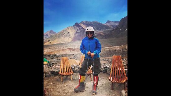 To combat the impact of Covid on lungs, mountaineer Vamini Sethi practised deep breathing and yoga.