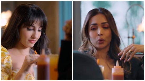 Upset Nora Fatehi walks out of meeting with Malaika Arora. Watch | Web Series - Hindustan Times Upset Nora Fatehi walks out of meeting with Malaika Arora. Watch | Web Series - Hindustan Times