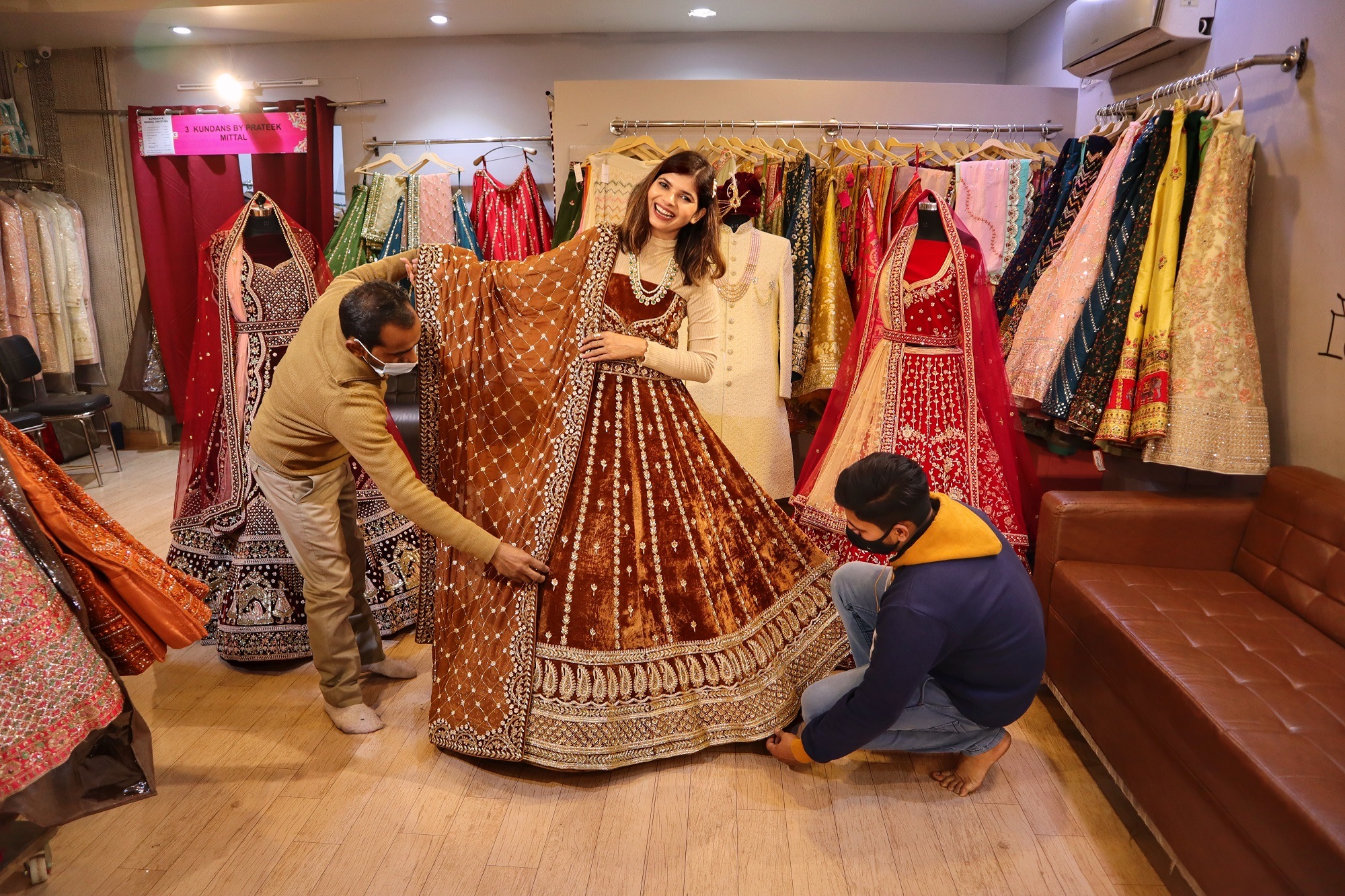 Designer Lehenga Shopping In Chandni Chowk! Cheap Bridal/Non Bridal Lehengas  Under Budget | Chillbee - YouTube