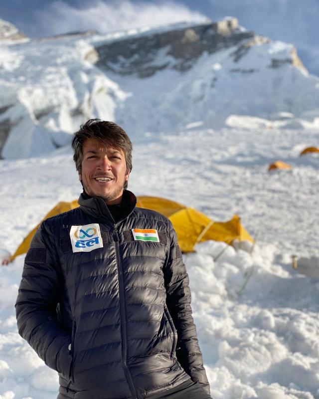 Arjun Vajpai believes his training as a mountaineer helped him battle Covid-19. Arjun Vajpai believes his training as a mountaineer helped him battle Covid-19.