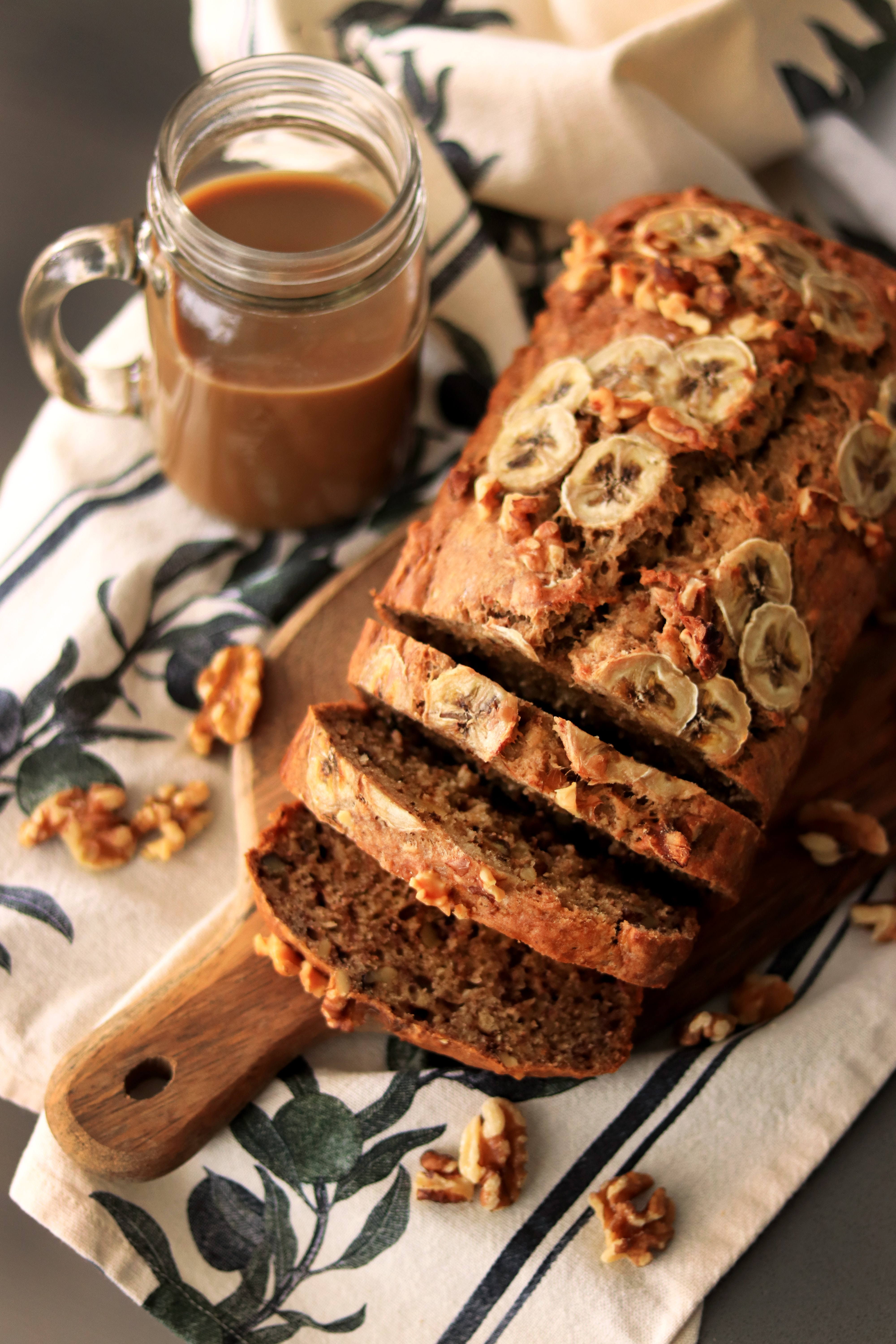 A strong source of essential vitamins and minerals, banana bread is high in potassium and vitamin B6.(Unsplash)