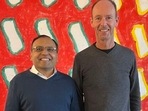 Nihar Malaviya: Nihar Malaviya with Bertelsmann CEO Thomas Rabe.