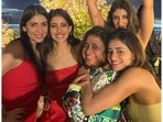 Shweta Bachchan, Navya Naveli Nanda, Ananya Panday, Bhavana Pandey at Mumbai bash. Shweta Bachchan, Navya Naveli Nanda, Ananya Panday, Bhavana Pandey at Mumbai bash.