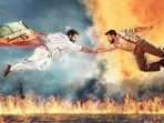 Jr NTR and Ram Charan in a still from SS Rajamouli's RRR.