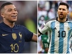 Kylian Mbappe and Lionel Messi Kylian Mbappe and Lionel Messi