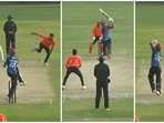 Hasan Ali in action at Pakistan Cup 2022/23(Screengrab) Hasan Ali in action at Pakistan Cup 2022/23(Screengrab)
