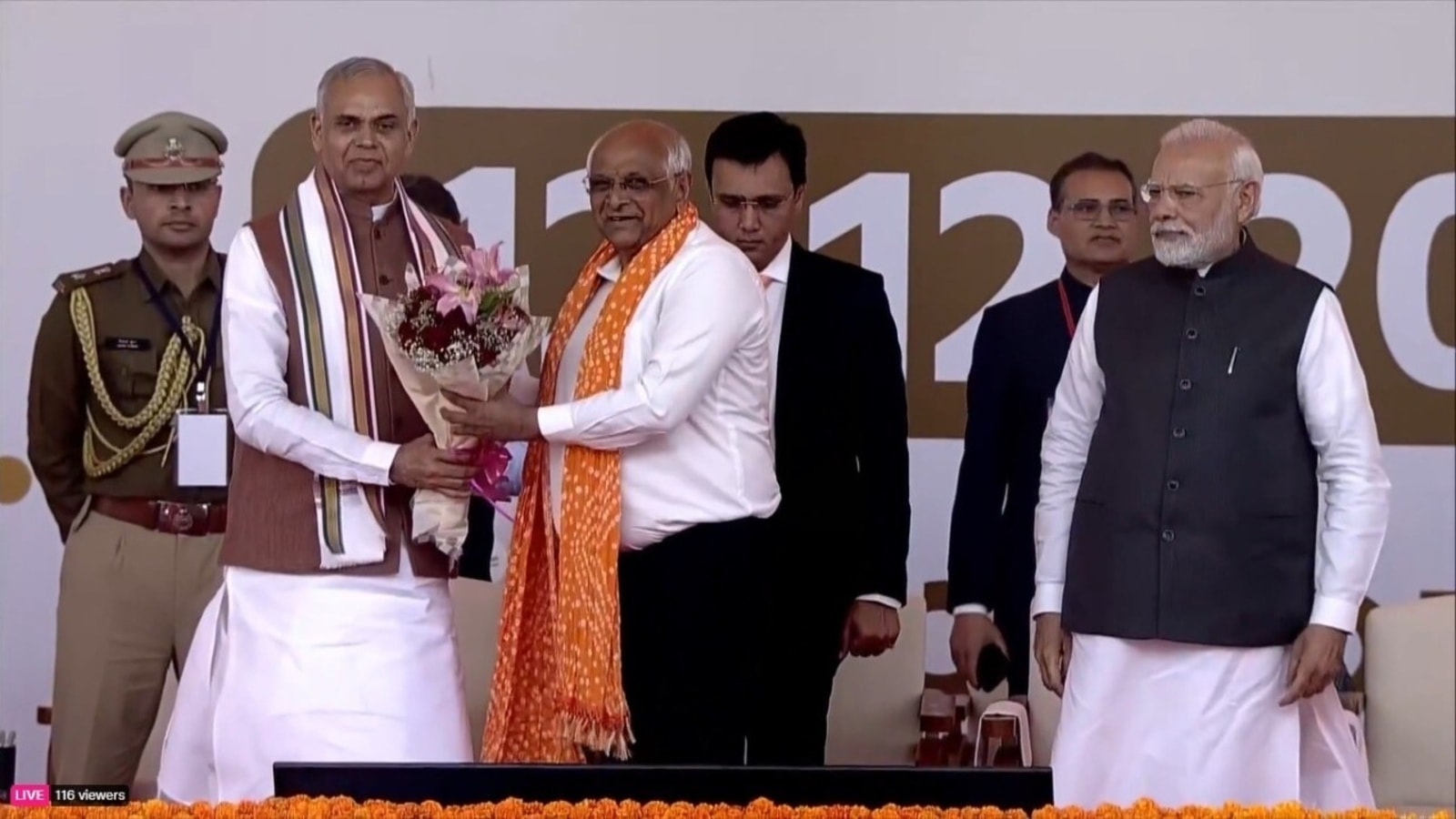 Bhupendra Patel Takes Oath As 18th Gujarat Chief Minister Along With 16 ...