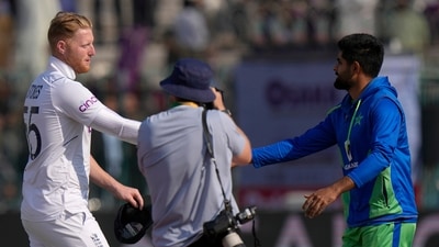 England's skipper Ben Stokes, left, shakes hand with his Pakistani counterpart Babar Azam (AP) England's skipper Ben Stokes, left, shakes hand with his Pakistani counterpart Babar Azam (AP)