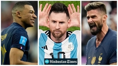 Lionel Messi, Kylian Mbappe and Olivier Giroud are involved in a three-horse race for the prestigious Golden Boot award at the FIFA World Cup 2022. (AP) Lionel Messi, Kylian Mbappe and Olivier Giroud are involved in a three-horse race for the prestigious Golden Boot award at the FIFA World Cup 2022. (AP)
