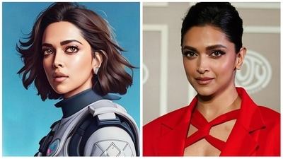 Deepika Padukone shared some AI-generated artworks of herself.