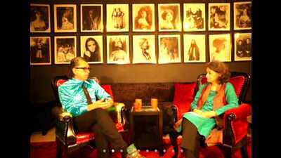Filmmaker-producer Nusrat Durrani in an interview with writer-director Valentina Trivedi. (HT Photo)