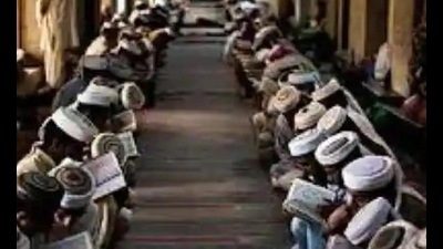 Muslim Rashtriya Manch (Intellectual) held a meeting in Tulsipur on Monday. (HT PHOTO)