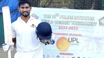 Nikhil Patil hit 154 in Bombay Gymkhana's win against MIG Cricket Club in their Mumbai Police Shield match. Nikhil Patil hit 154 in Bombay Gymkhana's win against MIG Cricket Club in their Mumbai Police Shield match.