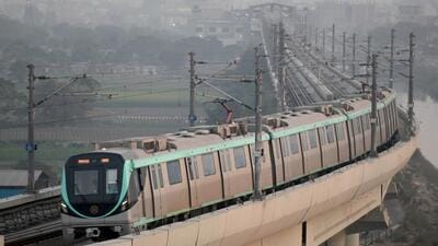 Noida, India- December 11, 2022: The public investment board approval of R2100 crore for 14.9km Noida-Greater Noida Metro link project has paved the way for the construction work to begin at site after years of wait. This metro project will take metro connectivity deeper into Noida and Greater Noida, in Noida, India, on Sunday, December 11, 2022. (Photo by Sunil Ghosh / Hindustan Times) (Hindustan Times) Noida, India- December 11, 2022: The public investment board approval of R2100 crore for 14.9km Noida-Greater Noida Metro link project has paved the way for the construction work to begin at site after years of wait. This metro project will take metro connectivity deeper into Noida and Greater Noida, in Noida, India, on Sunday, December 11, 2022. (Photo by Sunil Ghosh / Hindustan Times) (Hindustan Times)