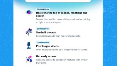 Twitter Blue (Image: Twitter) Twitter Blue (Image: Twitter)