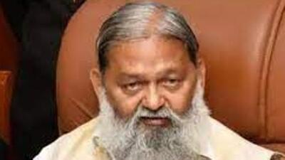 The Haryana home minister Anil Vij said the law against “love jihad will be tabled again on Monday in Ambala Cantonment, while speaking to reporters on a range of issues. (HT File) The Haryana home minister Anil Vij said the law against “love jihad will be tabled again on Monday in Ambala Cantonment, while speaking to reporters on a range of issues. (HT File)