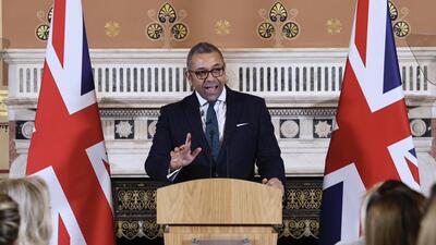 UK foreign secretary James Cleverly. (Twitter Photo) UK foreign secretary James Cleverly. (Twitter Photo)