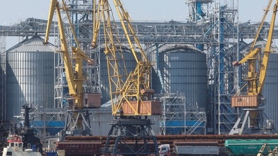 Russia-Ukraine War: A view shows a grain terminal in the sea port in Odesa. (Reuters)