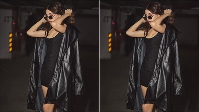Alaya accessorised the ensemble with minimal accessories. She chose black tinted vintage-style sunglasses, statement silver rings, dainty earrings adorned with star-shaped charms, and black platform heels with gladiator-style straps. (Instagram) Alaya accessorised the ensemble with minimal accessories. She chose black tinted vintage-style sunglasses, statement silver rings, dainty earrings adorned with star-shaped charms, and black platform heels with gladiator-style straps. (Instagram)