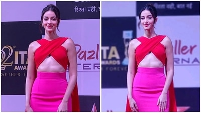 Ananya Panday steals the spotlight at ITA Awards 2022 in a sultry gown. Ananya Panday steals the spotlight at ITA Awards 2022 in a sultry gown.