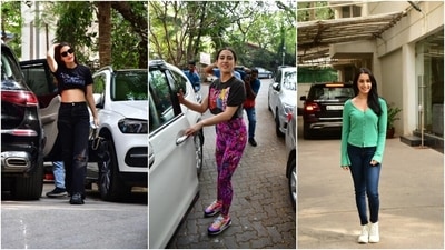 Kriti Sanon, Sara Ali Khan and Shraddha Kapoor’s Monday casuals. All pics inside (HT Photos/Varinder Chawla) Kriti Sanon, Sara Ali Khan and Shraddha Kapoor’s Monday casuals. All pics inside (HT Photos/Varinder Chawla)