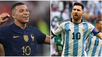 Kylian Mbappe and Lionel Messi Kylian Mbappe and Lionel Messi