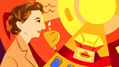 Google Doodle celebrates Hungarian-origin Dr Maria Telkes also known as ‘the Sun Queen'. (Google)