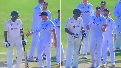 Mohammad Ali refused to shake hands with Ben Stokes immediately (Screengrab) Mohammad Ali refused to shake hands with Ben Stokes immediately (Screengrab)