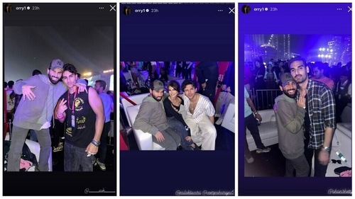 Orhan Awatramani shares pictures with Ibrahim Ali Khan, Palak Tiwari, Veer Pahariya and Ahan Shetty via Instagram Stories. Orhan Awatramani shares pictures with Ibrahim Ali Khan, Palak Tiwari, Veer Pahariya and Ahan Shetty via Instagram Stories.