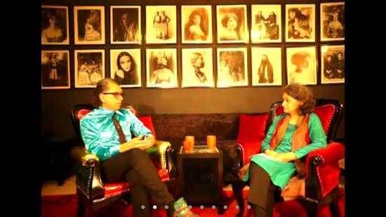 Filmmaker-producer Nusrat Durrani in an interview with writer-director Valentina Trivedi. (HT Photo)