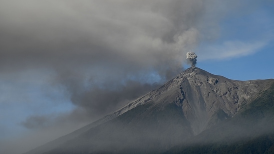 Guatemala's Fuego Volcano: A plume of ash and smoke rises from the Fuego volcano. (AFP) Guatemala's Fuego Volcano: A plume of ash and smoke rises from the Fuego volcano. (AFP)