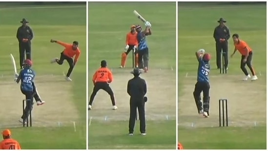 Hasan Ali in action at Pakistan Cup 2022/23 (Screengrab)