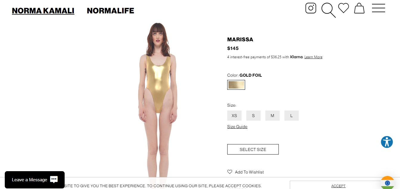 The price of the swimsuit Deepika Padukone wore in Besharam Rang from Pathaan. (normakamali.com)