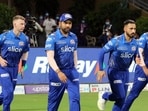 Mumbai Indians in action against Rajasthan Royals in IPL 2022 game(IPLt20.com) Mumbai Indians in action against Rajasthan Royals in IPL 2022 game(IPLt20.com)