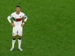 FIFA World Cup 2022: Cristiano Ronaldo reacts after Portugal's quarter-final defeat.