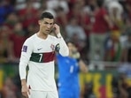 Portugal's Cristiano Ronaldo walks on the pitch during the World Cup quarterfinal match Portugal's Cristiano Ronaldo walks on the pitch during the World Cup quarterfinal match