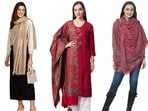 Shawls can be worn in different styles and look super elegant.