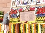 2001 Parliament attack: President, PM Modi pay respects to those who lost lives(Twitter) 2001 Parliament attack: President, PM Modi pay respects to those who lost lives(Twitter)