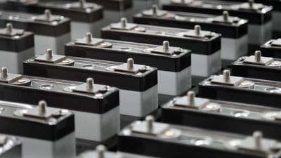 Lithium-ion battery cells. (Representative Image/ Bloomberg via Getty Images)