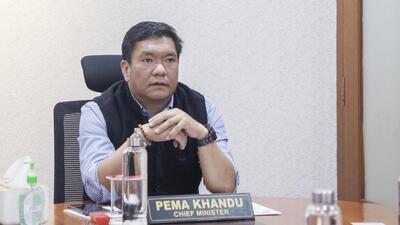 Arunachal Pradesh chief minister Pema Khandu. (Twitter Photo) Arunachal Pradesh chief minister Pema Khandu. (Twitter Photo)