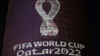 Khalid al-Misslam Dies: The tournament's official logo for the 2022 Qatar World Cup is seen. (Reuters)