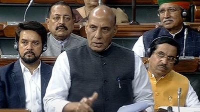 Union defence minister Rajnath Singh addressed Lok Sabha on India-China LAC face-off. (screengrab/ Sansad TV) Union defence minister Rajnath Singh addressed Lok Sabha on India-China LAC face-off. (screengrab/ Sansad TV)