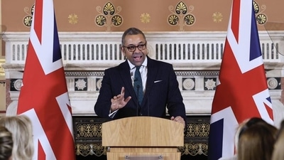 UK foreign secretary James Cleverly. (Twitter Photo) UK foreign secretary James Cleverly. (Twitter Photo)